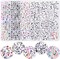 7600pcs Friendship Bracelet Kit Including 6000pcs 4mm Glass Seed Beads and 1600pcs Letter Beads for Bracelet Making
